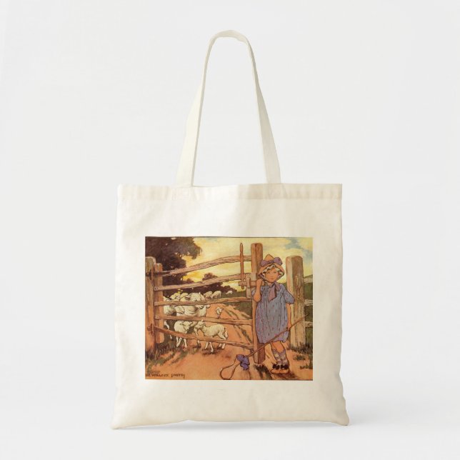 Kleine Bo-Peep-Kinderzimmer-Rhyme-Tasche Tragetasche (Vorne)