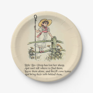 Kleine Bo-Peep: Klassiker Kate Greenaway Nursery Pappteller