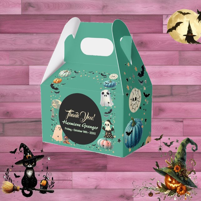 Kleine BOO Ghost Pumpkin Spooktacular Babydusche Geschenkschachtel (Little BOO Ghost Pumpkin Spooktacular Baby Shower Favor Boxes)
