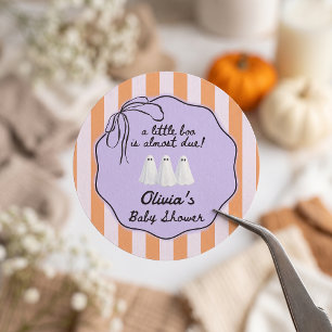Kleine Boo Halloween-Baby-Party Runder Aufkleber