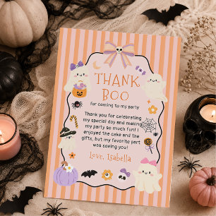 Kleine Boo Halloween Geburtstag Danke Karte