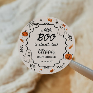 Kleine Boo Halloween-Geist-Baby-Party Runder Aufkleber