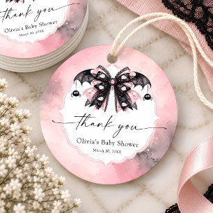 Kleine Boo Halloween Gothic Babyparty Dankeschön Geschenkanhänger