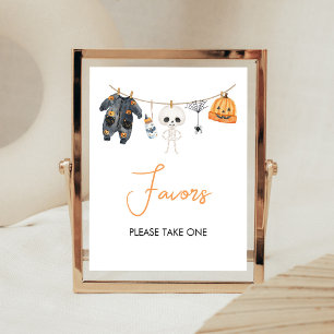 Kleine Boo Halloween Wäscheleine Geschenkanhänger  Poster