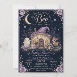 Kleine Boo Herbst-Baby-Party Einladung