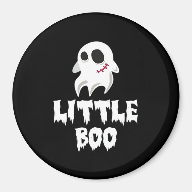 Kleine Boo in Halloween-Cool-Grafik Magnet (Vorne)