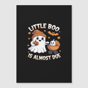 Kleine Boo ist bald fällig - Halloween Schwangersc Magnetkarte