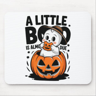 Kleine Boo ist fast fällig Süße Halloween-Schwange Mousepad