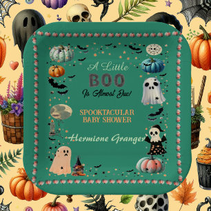 Kleine BOO ist wegen Ghost Pumpkin Spooky Baby Dus Pappteller