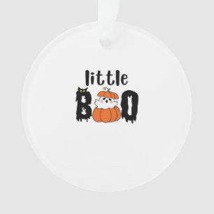 Kleine Boo Niedliche Halloween-Kürbis-Katze im Vin Ornament