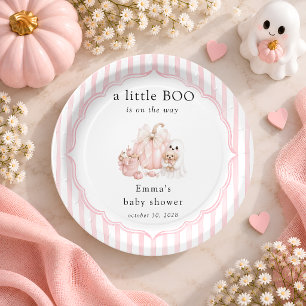 Kleine Boo Pink Mädchen Baby-Party Pappteller