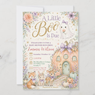 Kleine Boo Wald Baby Shower Einladung