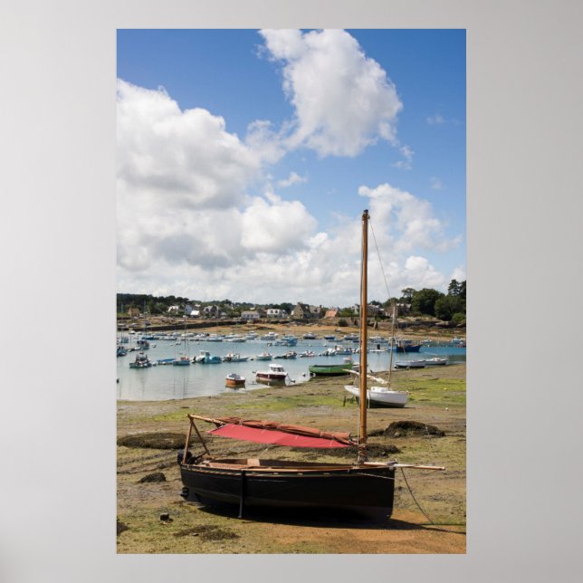 Kleine Boote | Ploumanac'H, Frankreich Poster (Vorne)