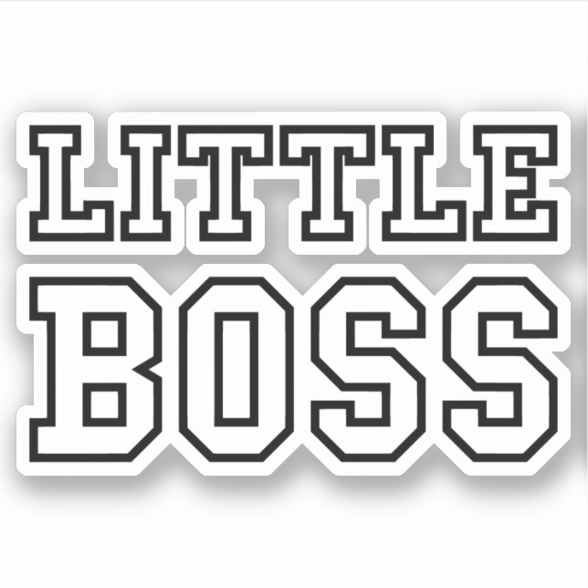 KLEINE BOSS AUFKLEBER (Vorderseite)