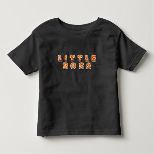 Kleine Boss-Buchstaben aus Pepperoni-Pizza Kleinkind T-shirt