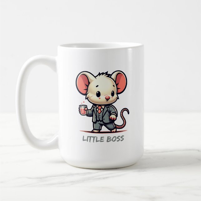 Kleine Boss-Maus Kaffeetasse (Links)