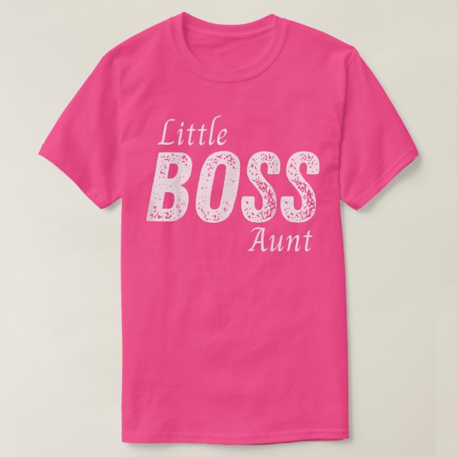 Kleine Boss Tante Baby Kleinkind Mädchen Mutter T-Shirt (Design vorne)