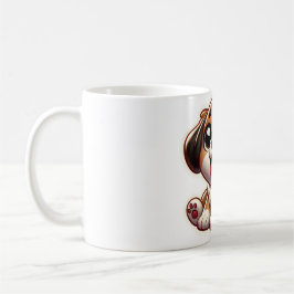 Kleine braune, bezaubernde Welpe Kaffeetasse