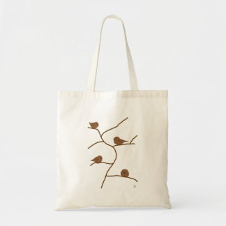 Kleine braune Vögel. 茶 色 の 小 達 鳥 Tragetasche