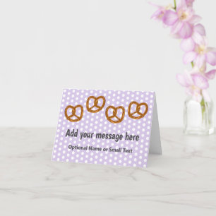 Kleine Brezel Salty Snacks - Dotter - Ihr Text Karte