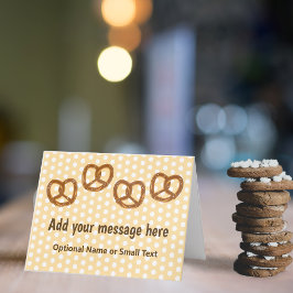 Kleine Brezel Salty Snacks - Dotter - Ihr Text Karte