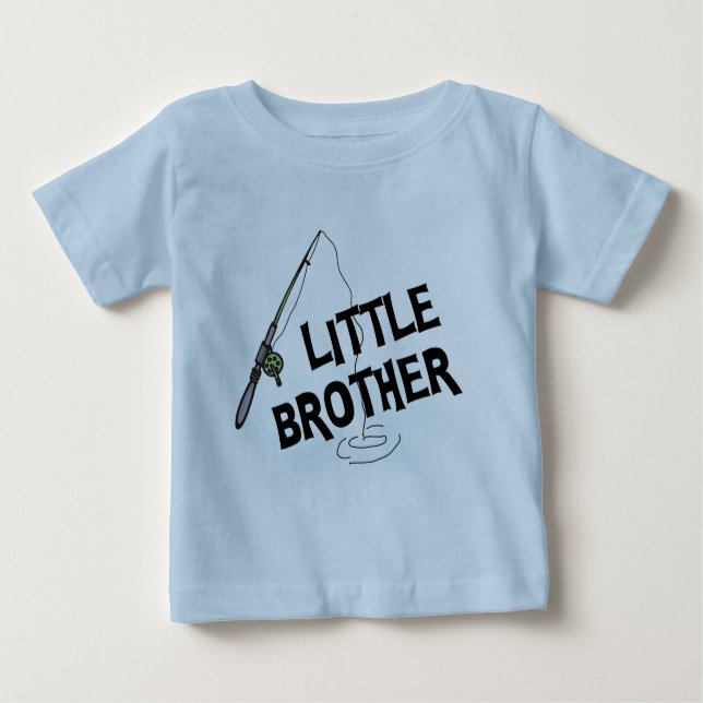 Kleine Bruderhemden und Geschenke fischen Baby T-shirt (Vorderseite)