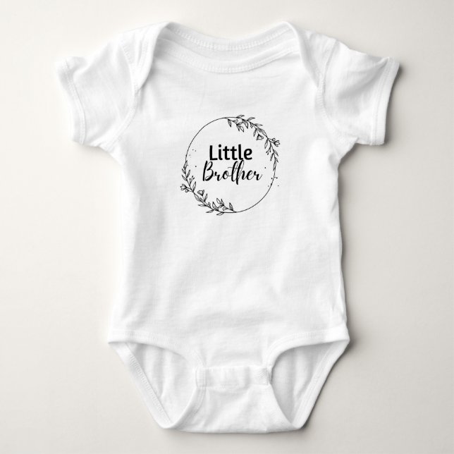 Kleine Bruderoutfit Baby Strampler (Vorderseite)