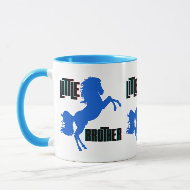 Kleine Brüderpferdehaltung Tasse (Links)