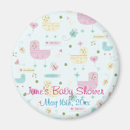 Kleine Buggy Baby Shower Magnet