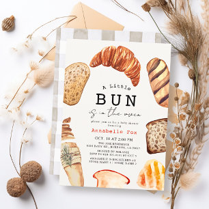 Kleine Bun in der Oven Bäckerei Pastries Babydusch Einladung