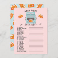 Kleine Bun in Oven Baby Word Scramble