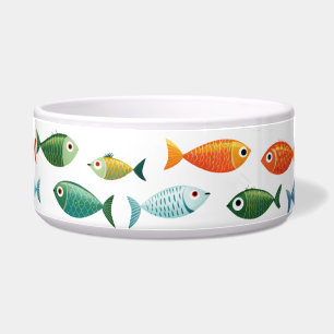 Kleine bunte Fische Cartoon Pet Bowl Napf
