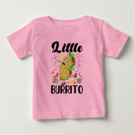 Kleine Burrito-Kunst Baby T-shirt
