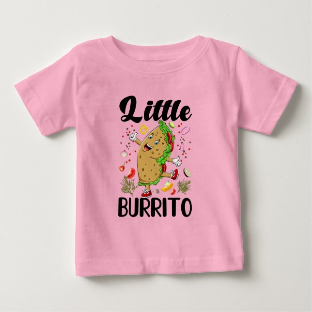 Kleine Burrito-Kunst Baby T-shirt (Vorderseite)