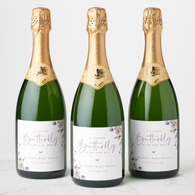 Kleine Butterfly Baby Dusche (Flaschen)