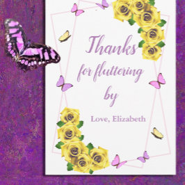 Kleine Butterfly Baby Dusche Dankeskarte