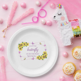 Kleine Butterfly Baby Dusche Pappteller