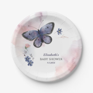 Kleine Butterfly Baby Dusche Pappteller