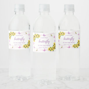 Kleine Butterfly Baby Dusche Wasserflaschenetikett