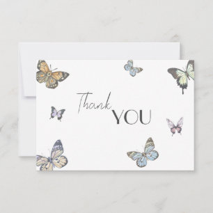 Kleine Butterfly-Babydusche Dankeskarte