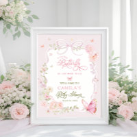 Kleine Butterfly Blumenmädchen Baby Shower Begrüßu