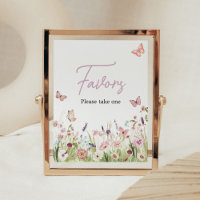 Kleine Butterfly-Wildblume Kinderduschfavoriten