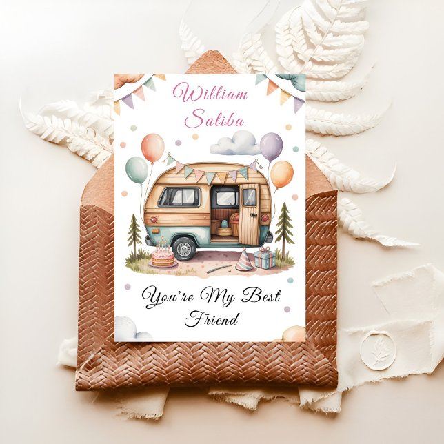 Kleine Camper-Party Karte (Von Creator hochgeladen)