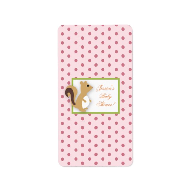Kleine Candy Bar Wrapper Liebe and Nature Girl Woo Adressaufkleber (Vorne)
