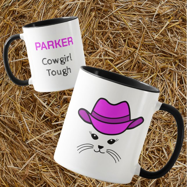 Kleine Cat Cowgirl-Tasse Tasse (Von Creator hochgeladen)