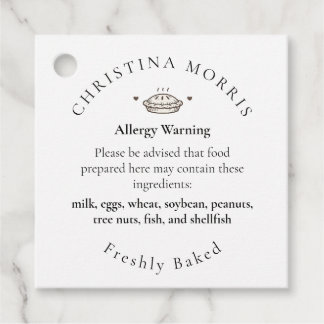 Kleine Chargen Bäckerei Torte Personalisierte Alle Geschenkanhänger