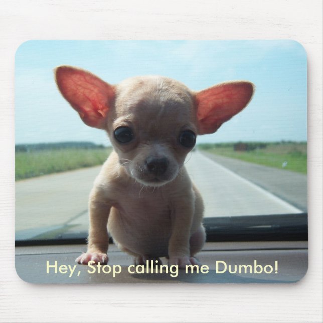 Kleine Chihuahua Mousepad (Vorne)