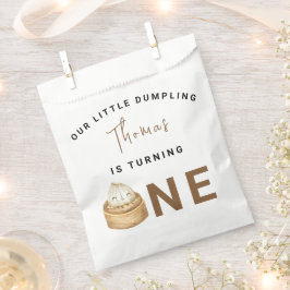 Kleine Chinesische Dumpling erste Geburtstagsparte Geschenktütchen