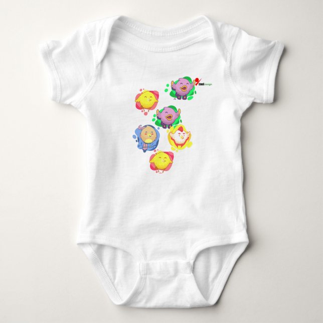 Kleine Chirpers Baby Bodysuit Baby Strampler (Vorderseite)
