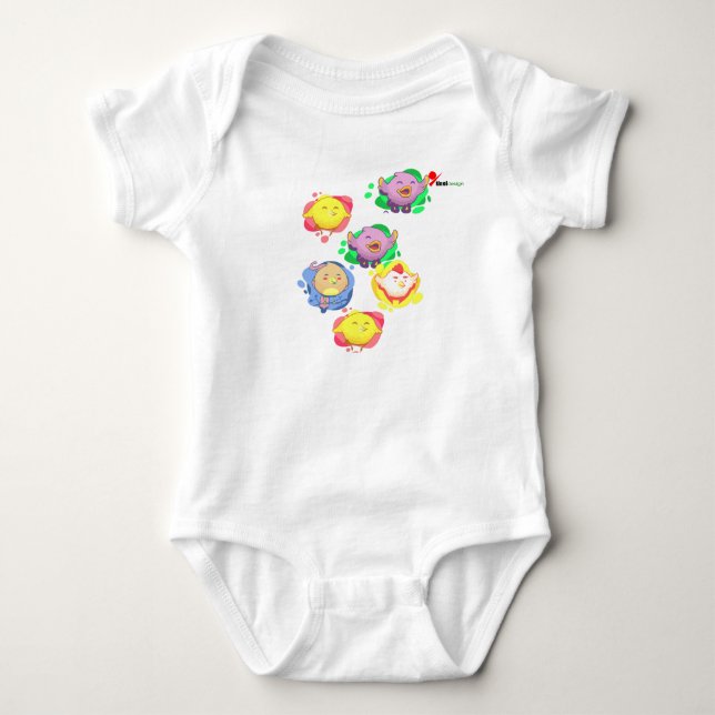 Kleine Chirpers Baby Bodysuit Strampler (Vorderseite)